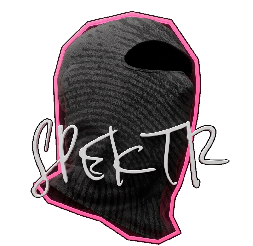 Visuel artistique Spektr rose et noir